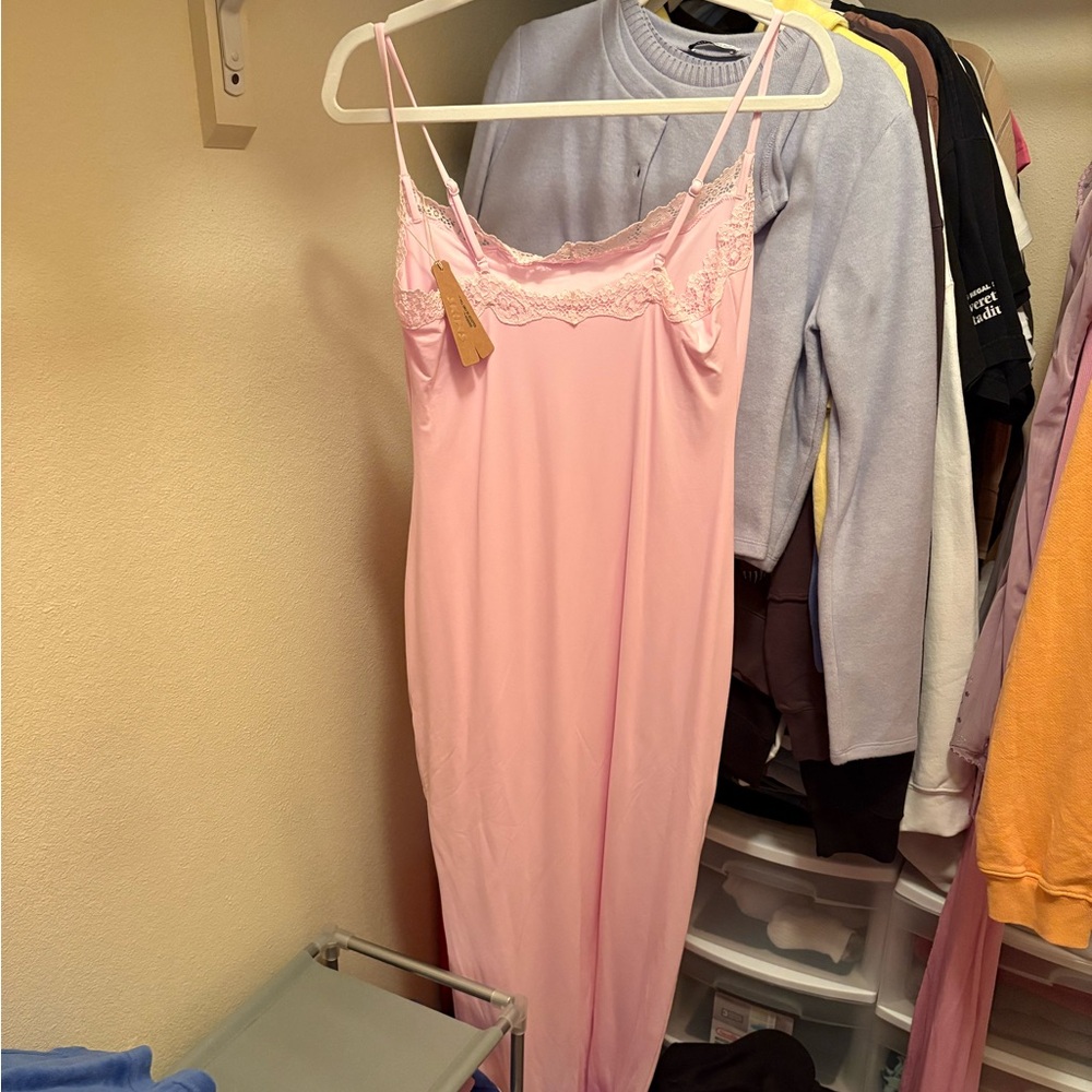 Skims Cherry Blossom Lace Trim Dress - Picture 2 of 3